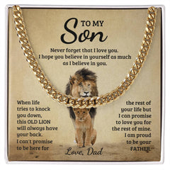 Never Forget - Cuban Link Chain