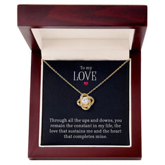 To My Love - Lov eKnot Necklace