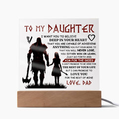 To My Daughter Skies – Acrylic Square