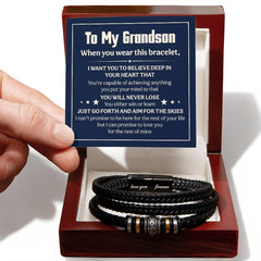 Love You Forever Will Never Lose (To My Grandson) – Bracelet