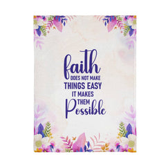 Faith Does Not Make Things Easy – Mink Touch Fleece Blanket