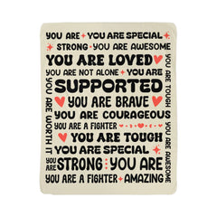 To My Daughter Braver (From Mom) – Sherpa Fleece Blanket