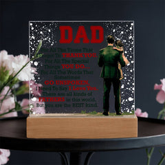 Thank You Dad - Acrylic Square